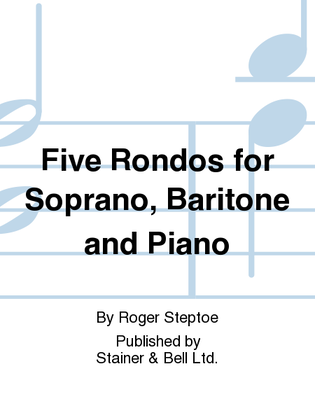 Book cover for Five Rondos for Soprano, Baritone and Piano