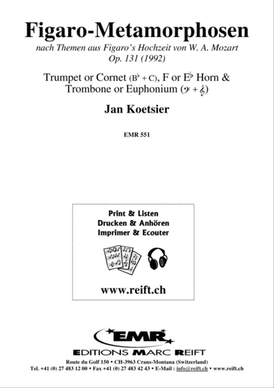 Figaro-Metamorphosen Brass Trio scores gallery preview page 2