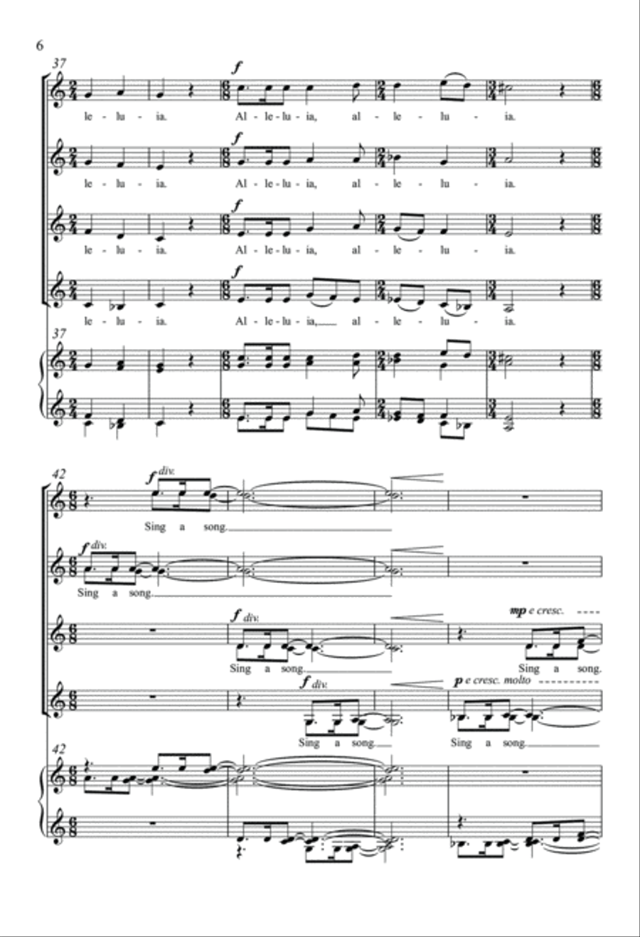 A Song Of Glad Tidings A Song Of Glad Tidings SSAA scores gallery preview page 6