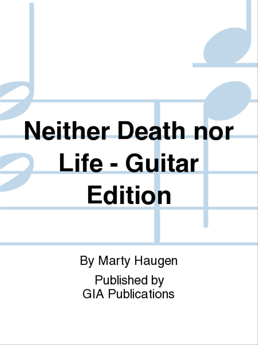 Neither Death Nor Life - Guitar Edition Guitar scores gallery preview page 1