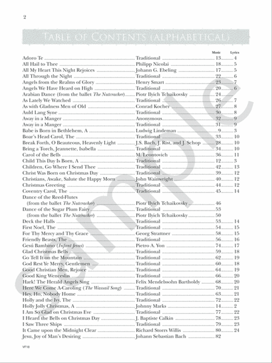 The Party Planner's Christmas Song and Recipe Book Piano, Vocal, Guitar scores gallery preview page 4