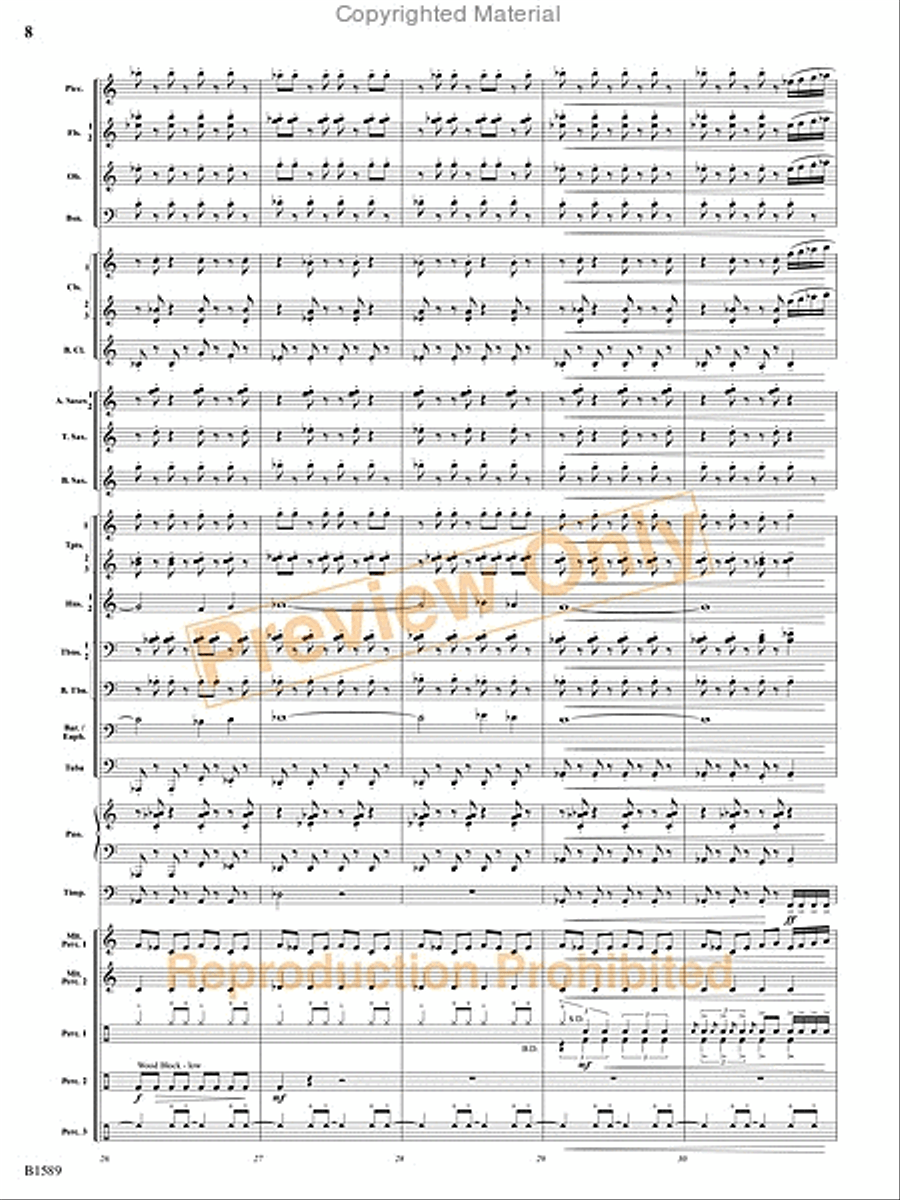 Pulse Concert Band scores gallery preview page 9