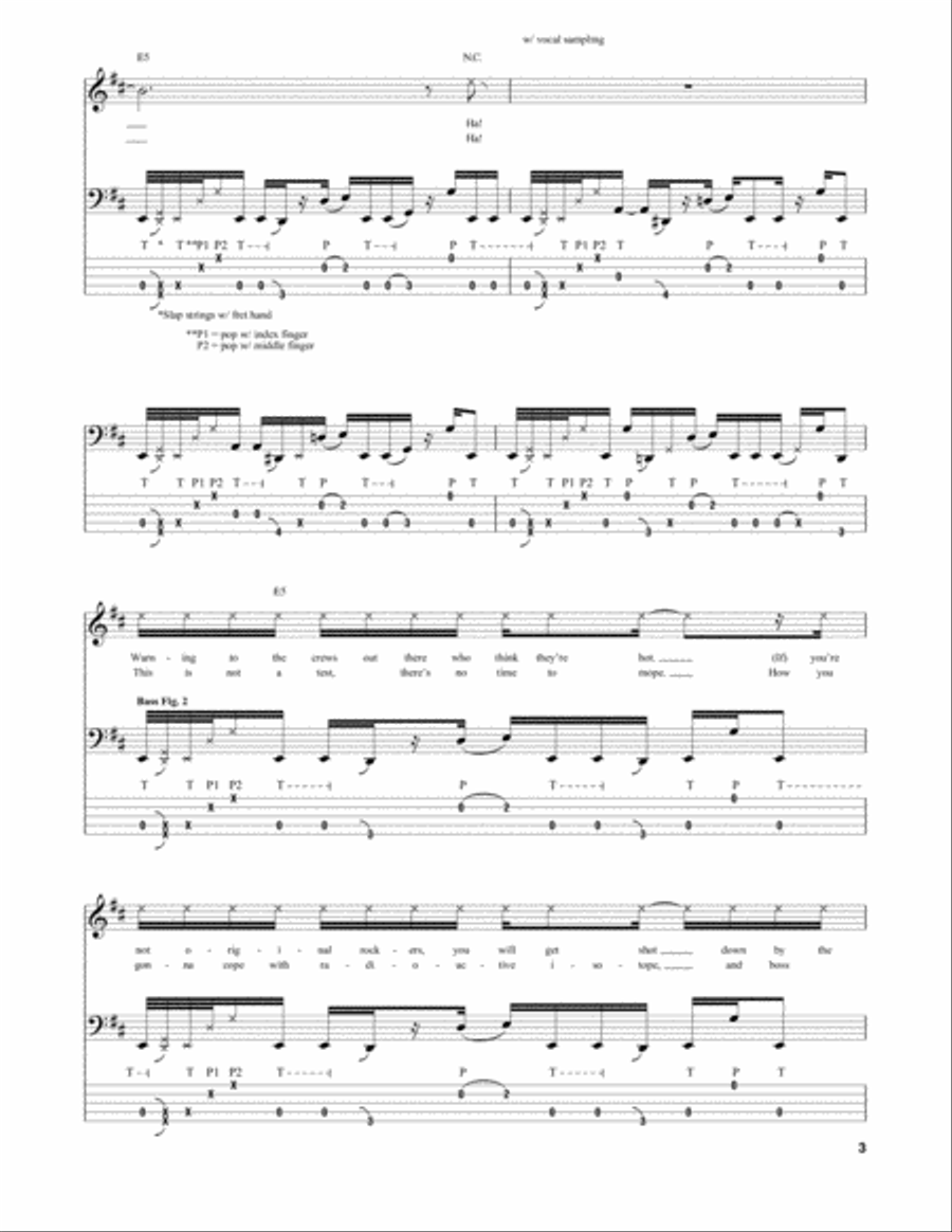 Come Original Guitar Tablature scores gallery preview page 3