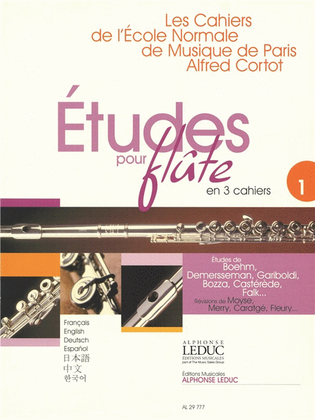 Book cover for Etudes Pour Flute Bk 1