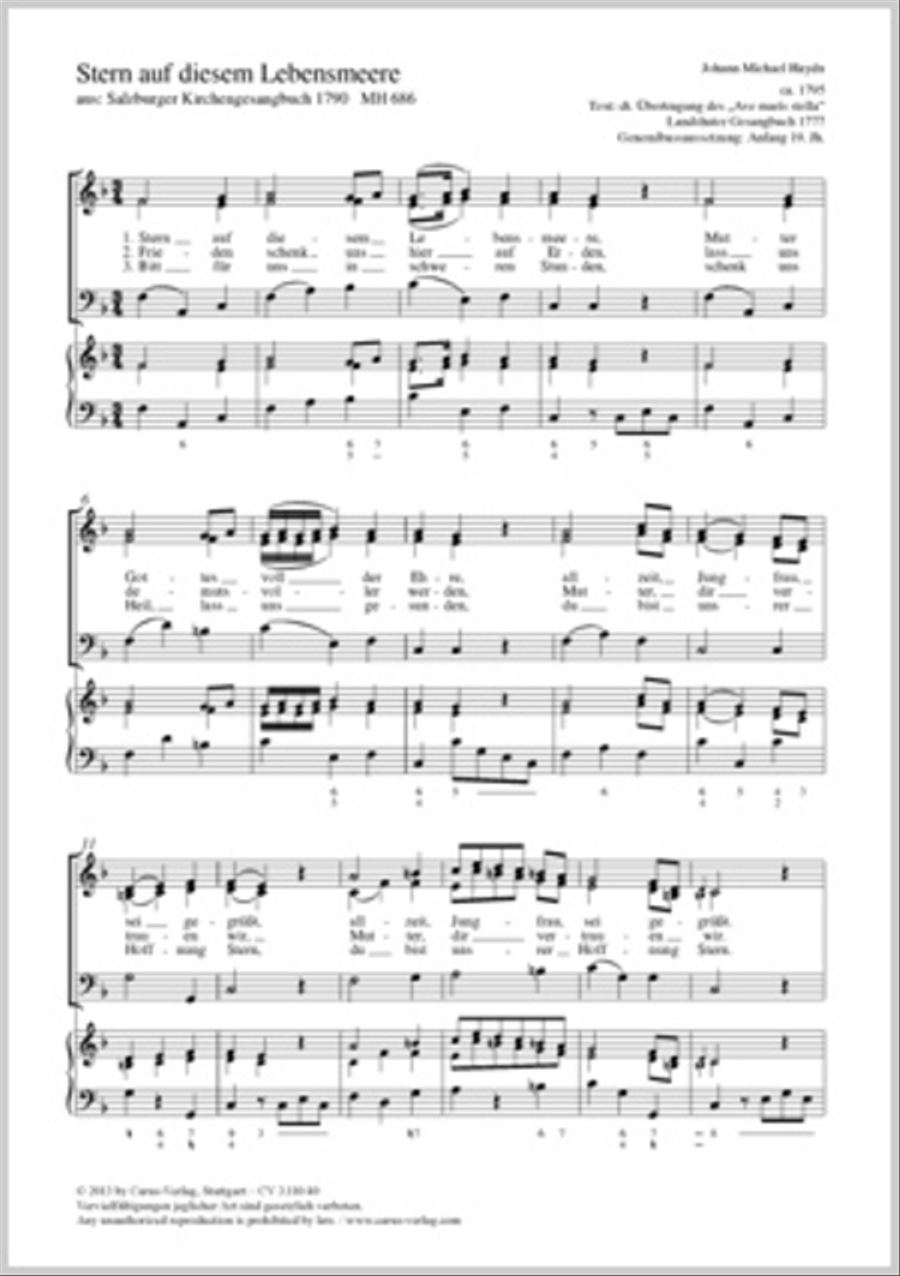 Stern auf diesem Lebensmeere 3-Part scores gallery preview page 1