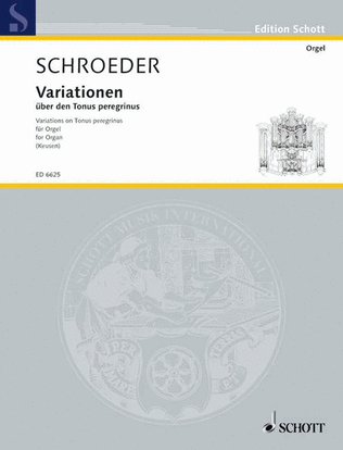 Book cover for Variations über den Tonus peregrinus
