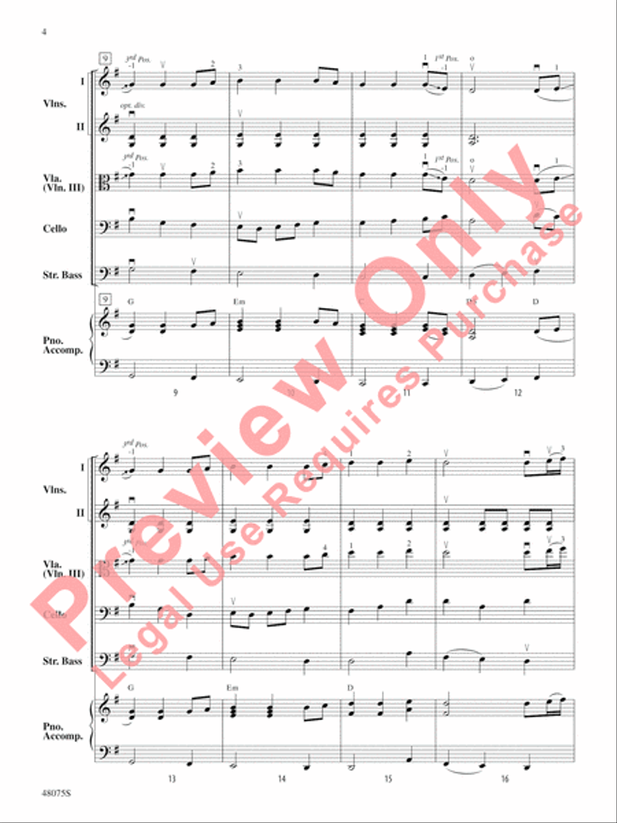 Shifting Sands String Orchestra scores gallery preview page 5