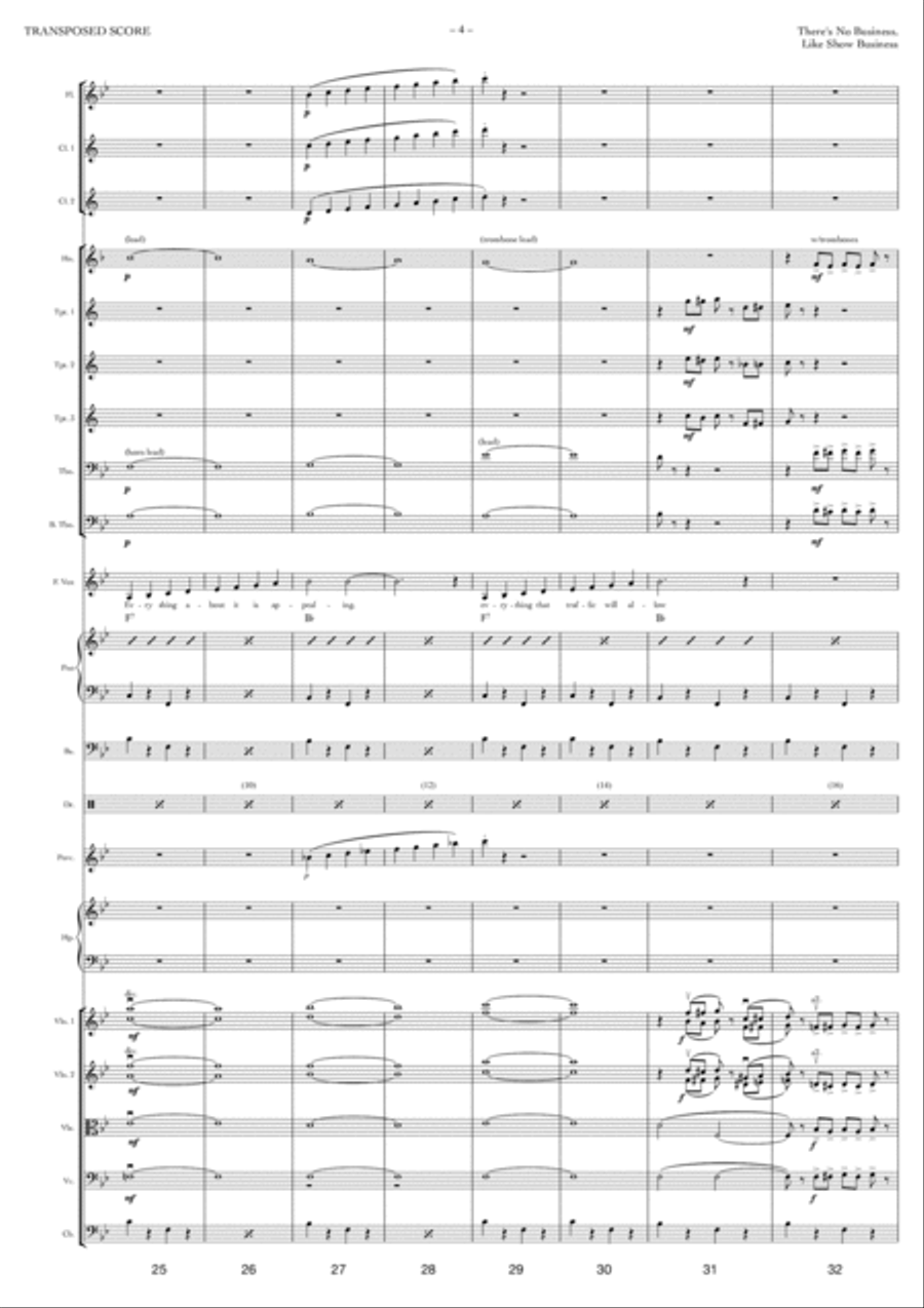 There's No Business Like Show Business Full Orchestra scores gallery preview page 4