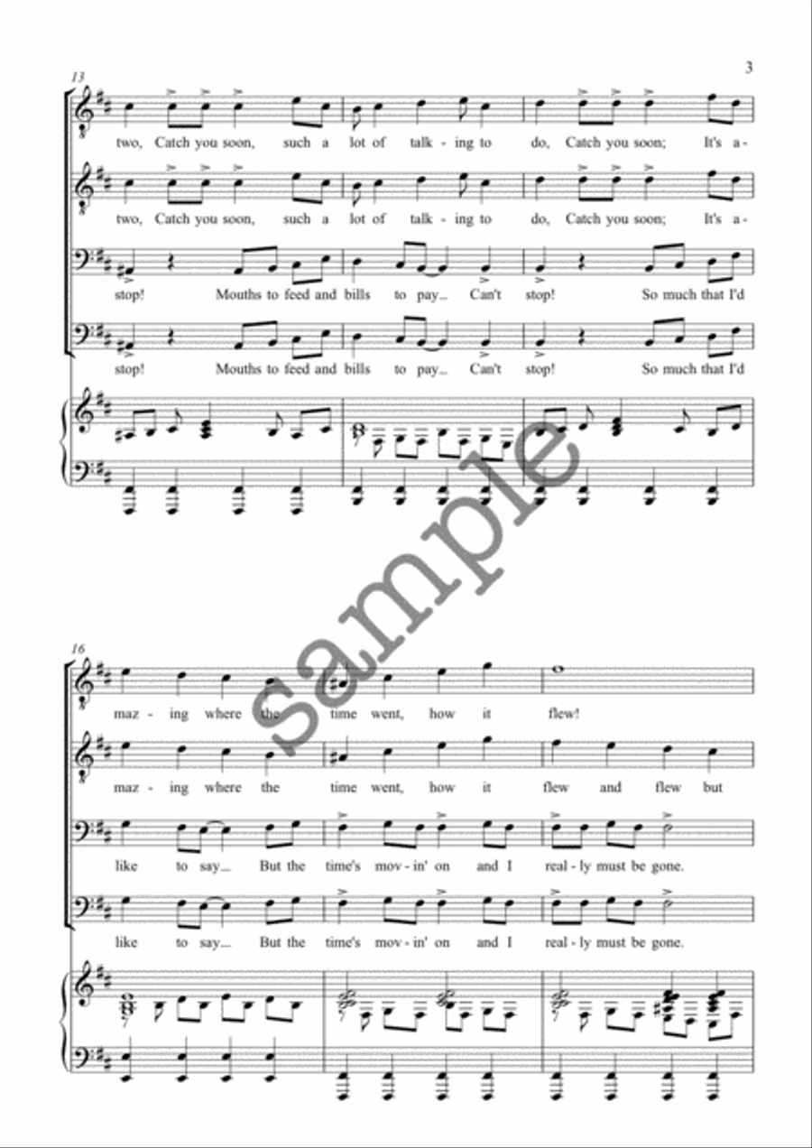 Sing for Your Life TTBB scores gallery preview page 3