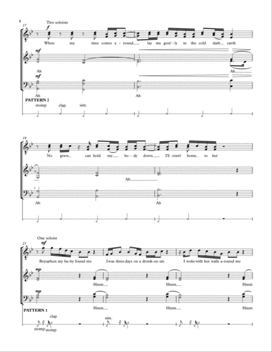 Work Song 4-Part scores gallery preview page 4