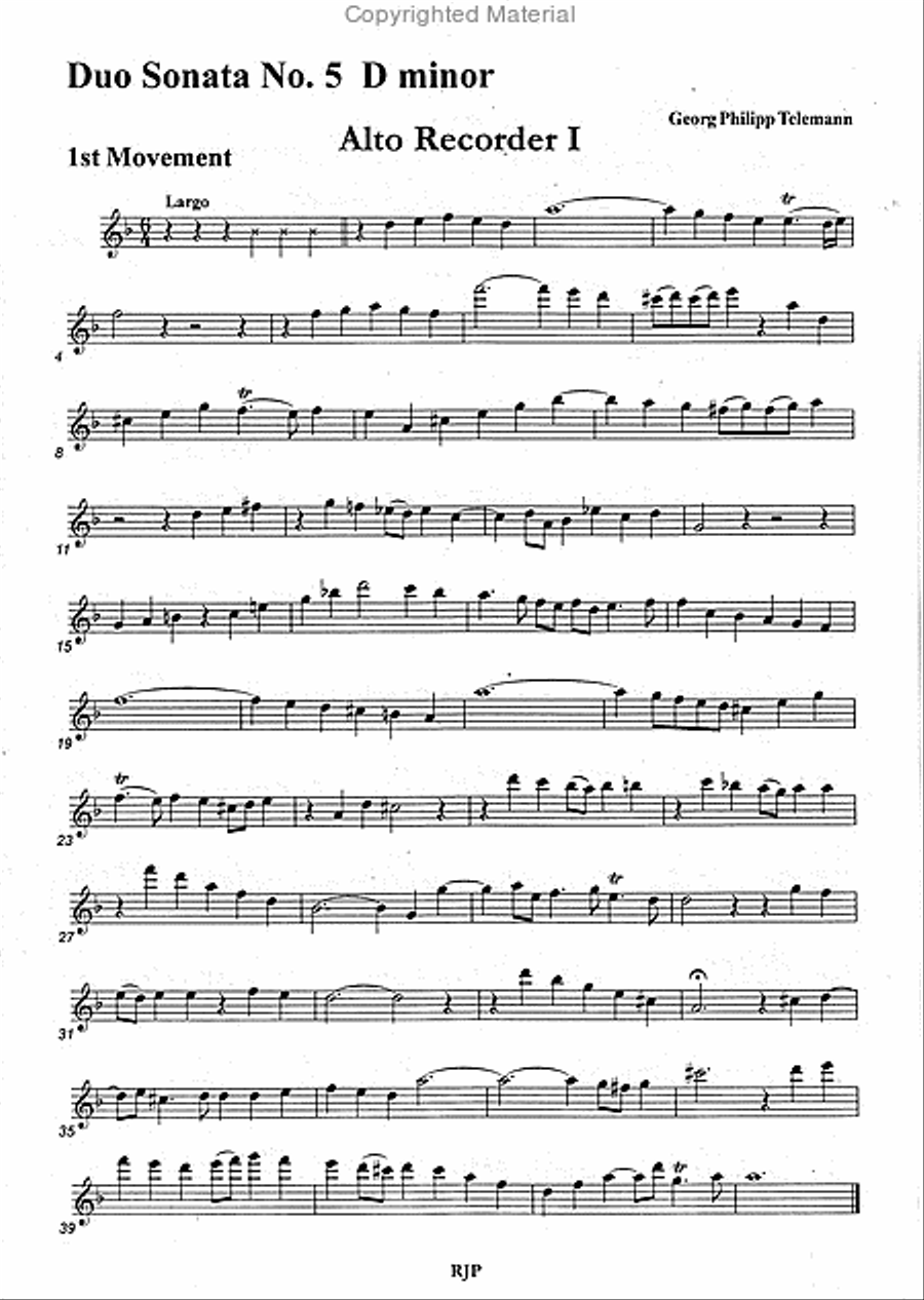 Duo Sonatas, Vol. 3 Duo Sonatas, Vol. 3 Alto Recorder scores gallery preview page 2