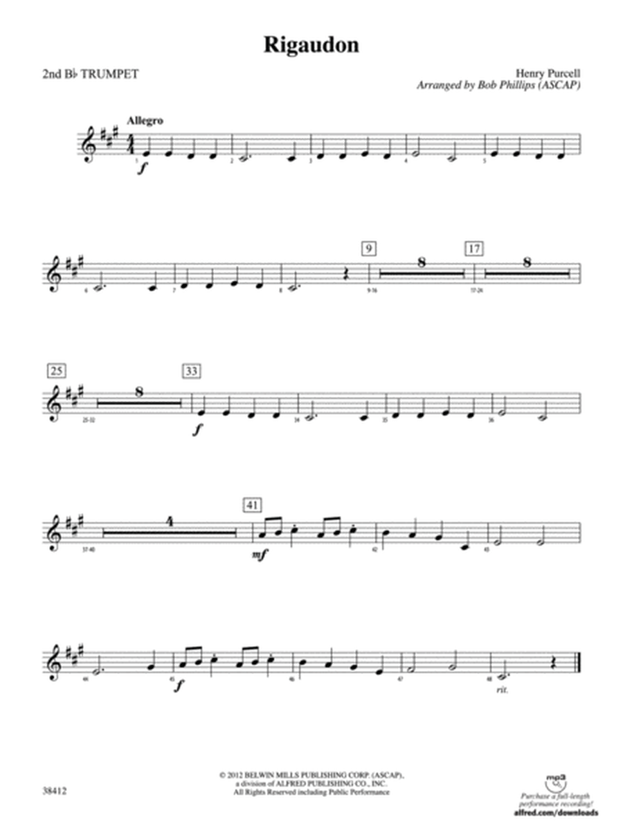 Rigaudon: 2nd B-flat Trumpet