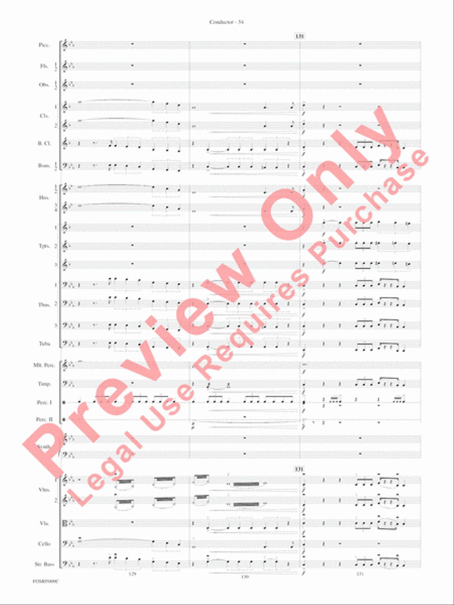 Concert Suite from Star Wars: Episode III Revenge of the Sith Full Orchestra scores gallery preview page 37