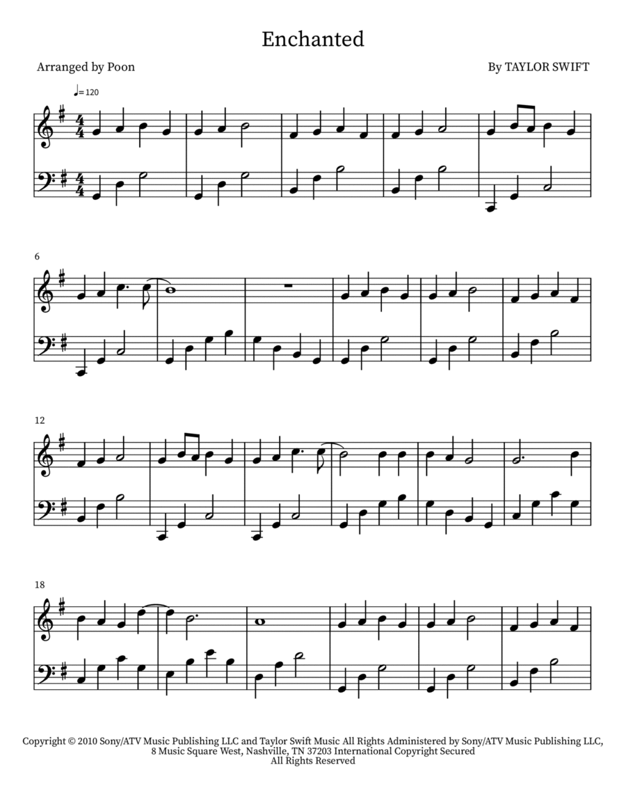 Enchanted Enchanted Part scores gallery preview page 1