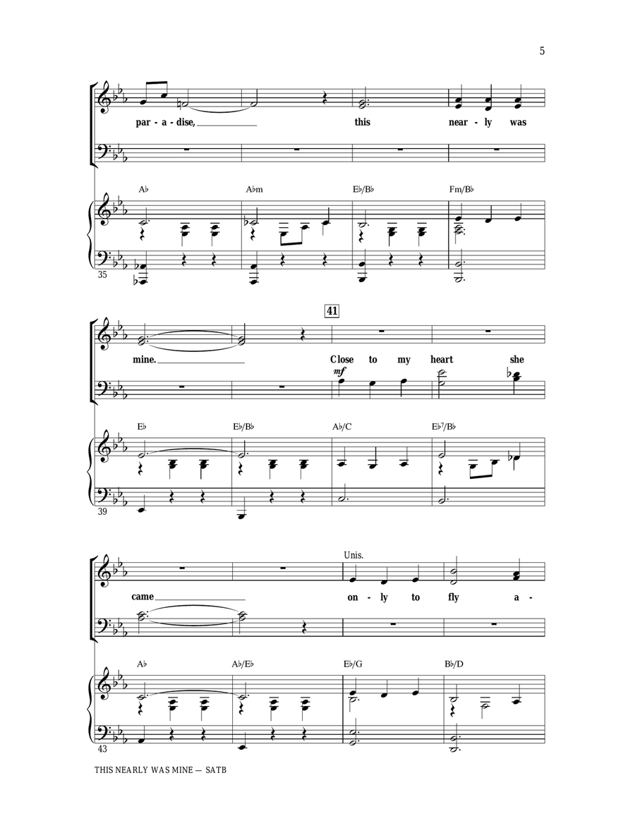 This Nearly Was Mine (from South Pacific) 4-Part scores gallery preview page 4