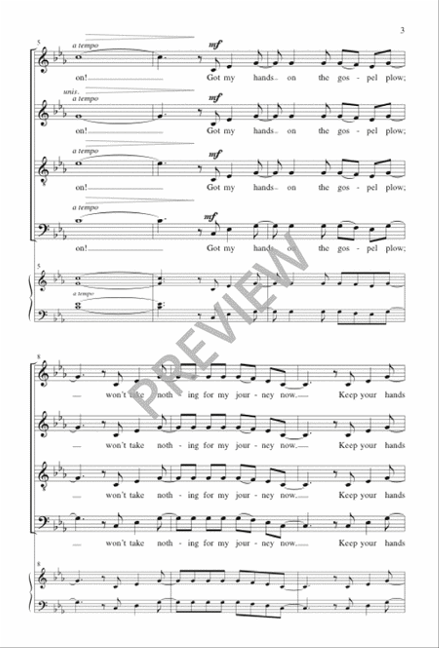 Hold On! Hold On! 4-Part scores gallery preview page 4