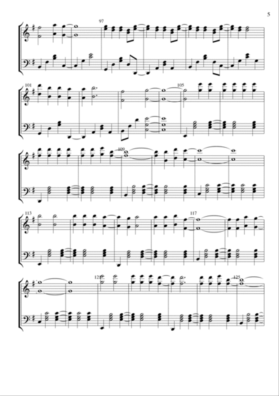 Can't Stop Piano Solo scores gallery preview page 5