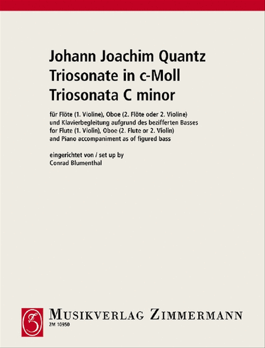 Trio Sonata C minor Flute scores gallery preview page 1
