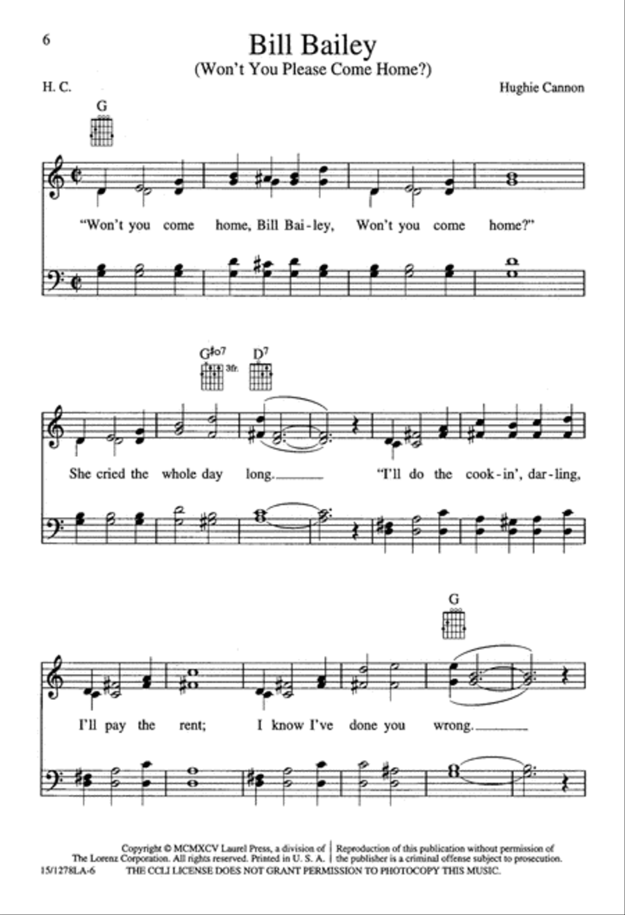 Little Big Note Songbook - Secular Edition 4-Part scores gallery preview page 6