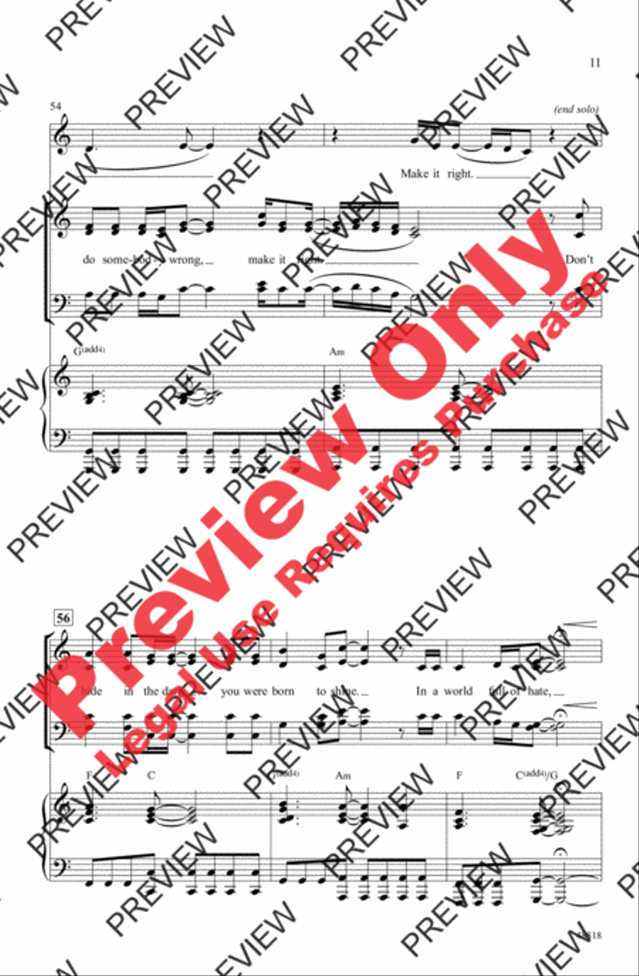 Be a Light Be a Light 4-Part scores gallery preview page 11