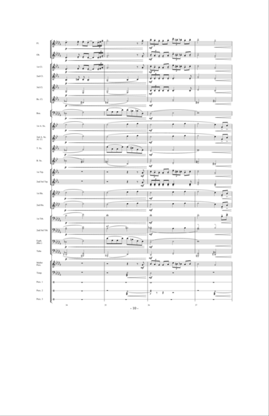 A Quiet Journey Home Concert Band scores gallery preview page 9