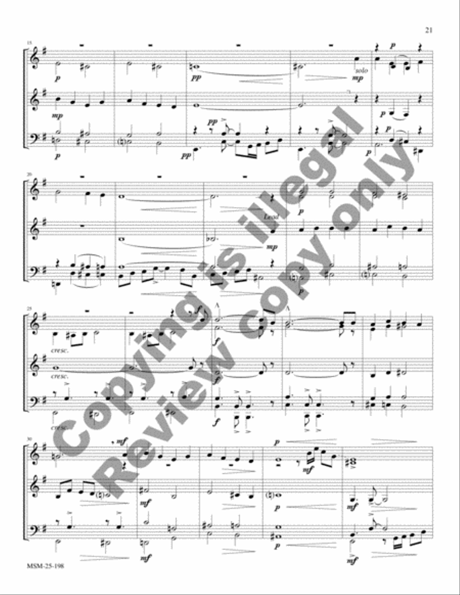 Christmas Jazz for Brass Quintet, Set 1 Brass Quintet scores gallery preview page 23