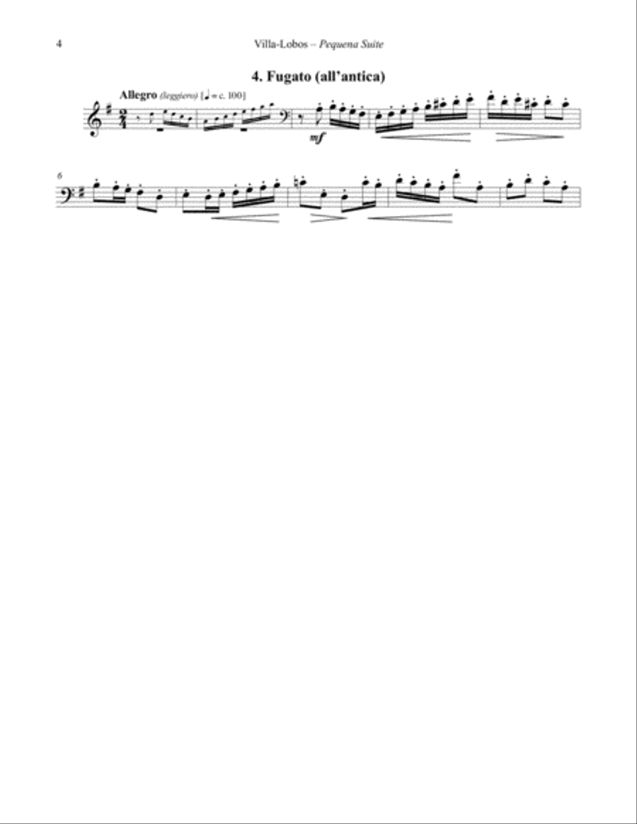 Pequena Suite for Euphonium and Piano Euphonium scores gallery preview page 6