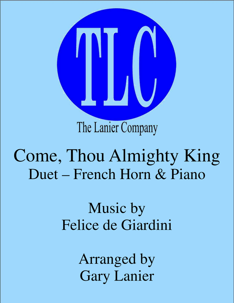 COME, THOU ALMIGHTY KING (Duet – French Horn and Piano/Score and Parts) Brass Duet scores gallery preview page 1