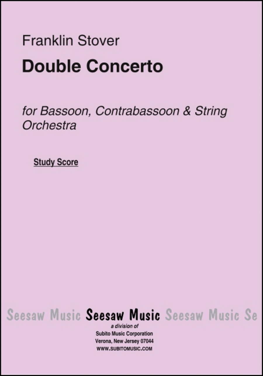 Double Concerto Double Concerto Study Score scores gallery preview page 1