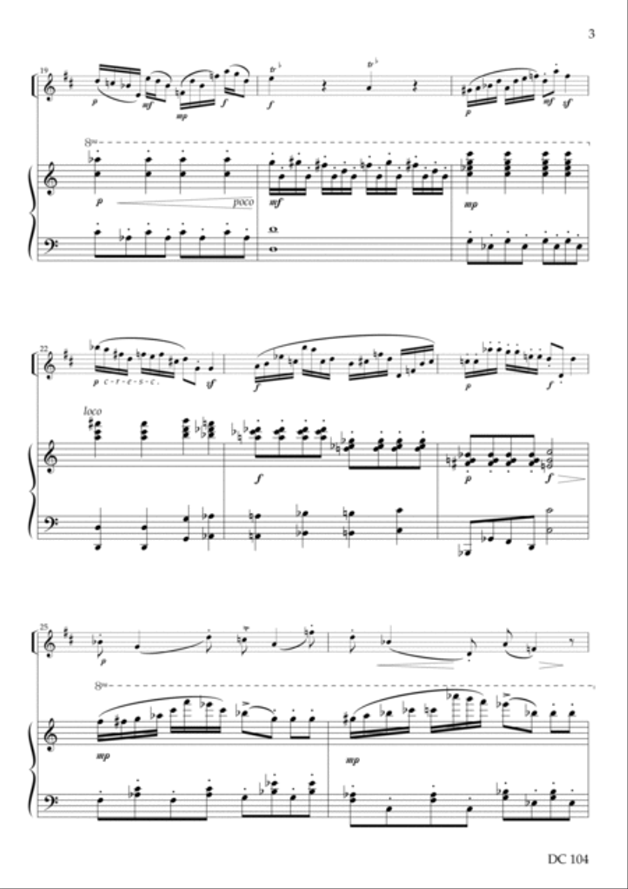 Eloquent Variations - for trumpet (or cornet) and piano Trumpet Duet scores gallery preview page 3