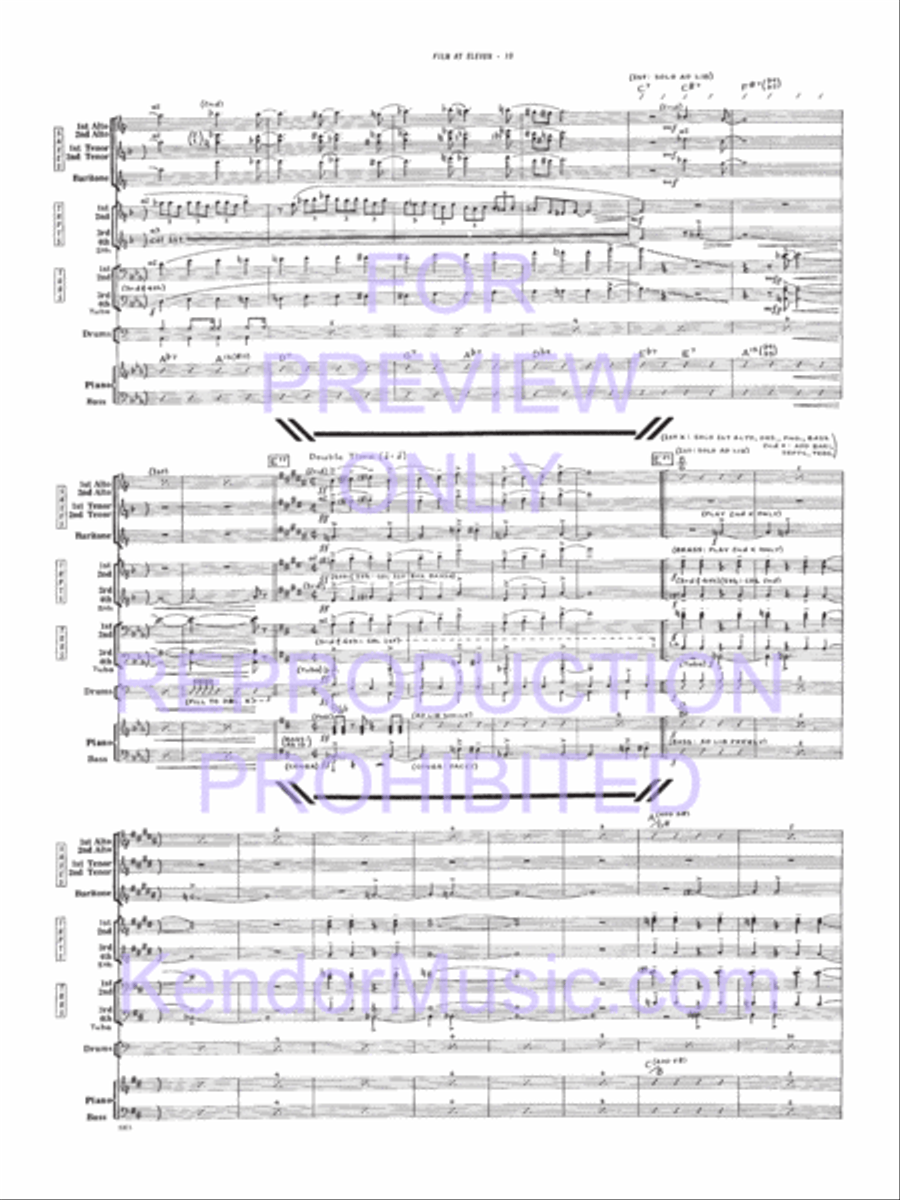 Film At Eleven Film At Eleven Jazz Ensemble scores gallery preview page 11