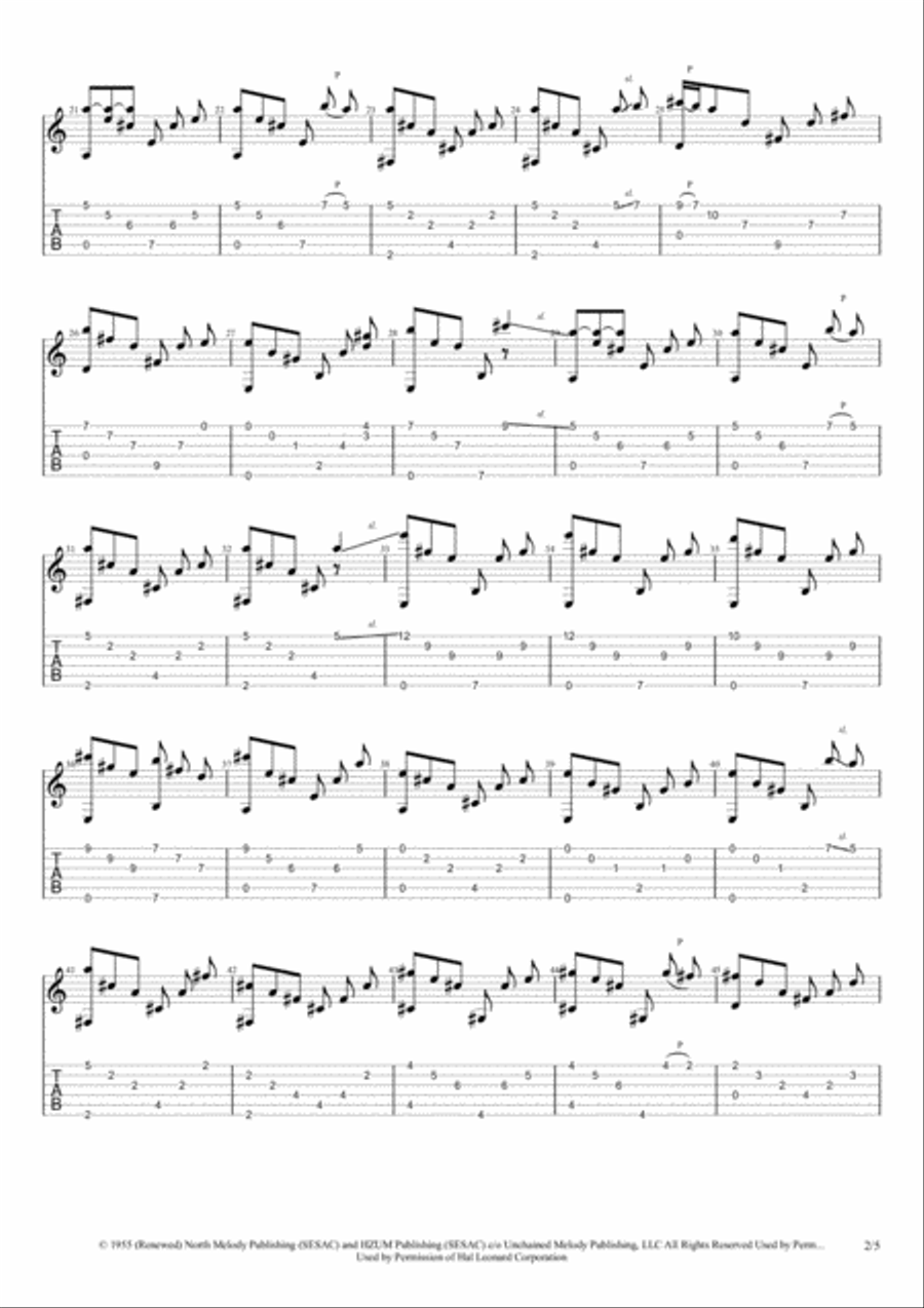 Unchained Melody Unchained Melody Electric Guitar scores gallery preview page 2