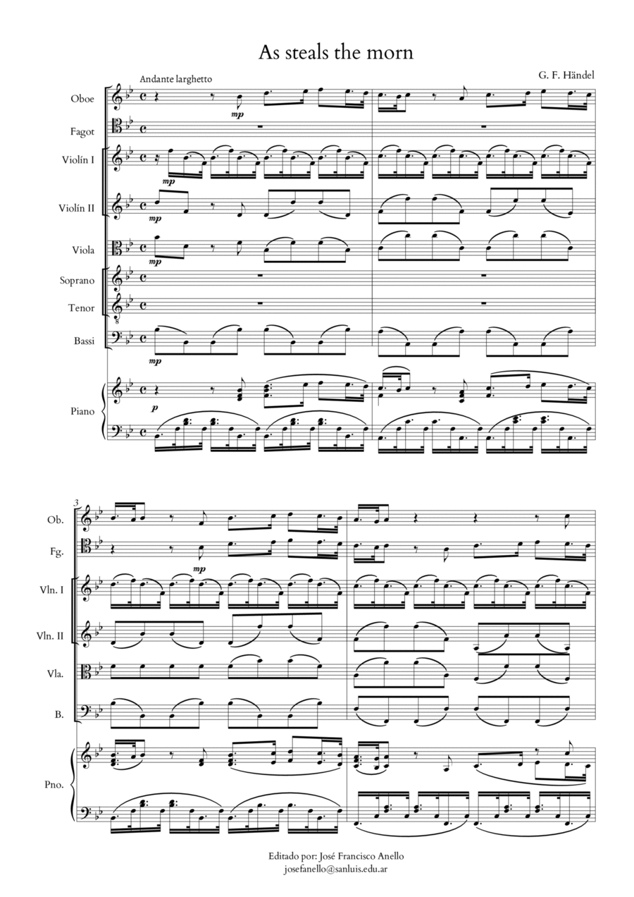As Steals the Morn Large Ensemble scores gallery preview page 1
