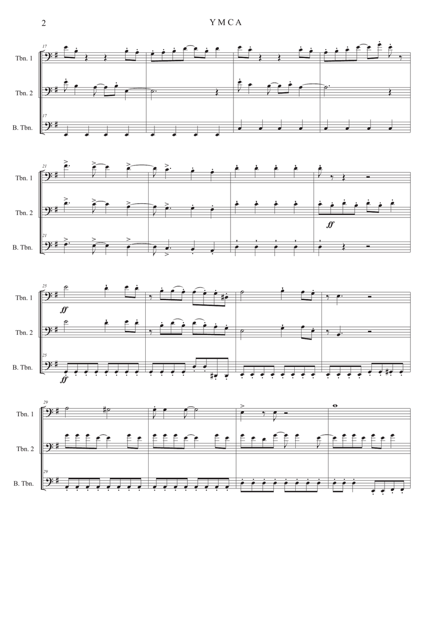 Y.M.C.A. Brass Ensemble scores gallery preview page 2