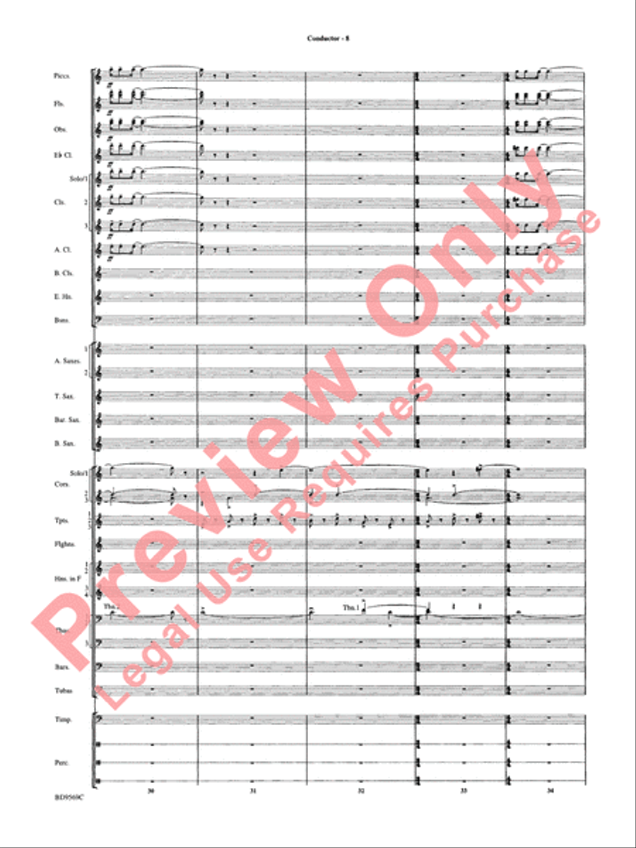 Jericho Concert Band scores gallery preview page 13