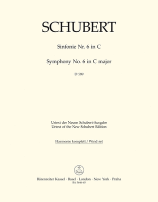 Book cover for Symphony, No. 6 C major D 589