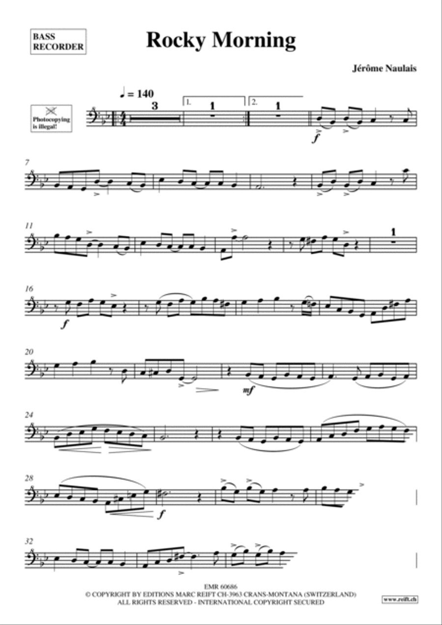 Rocky Morning Rocky Morning Bass Recorder scores gallery preview page 4