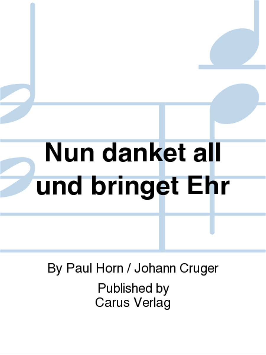 Nun danket all und bringet Ehr 3-Part scores gallery preview page 1