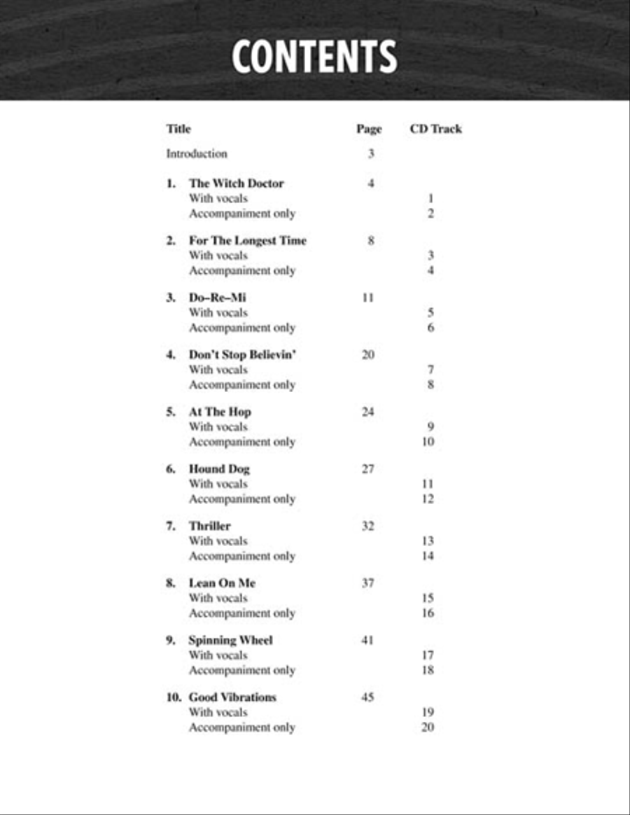 Pop Warm-ups & Work-outs for Choir Choir scores gallery preview page 2