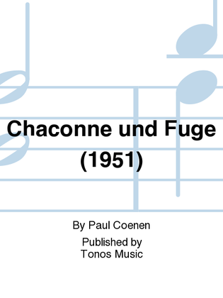 Book cover for Chaconne und Fuge (1951)