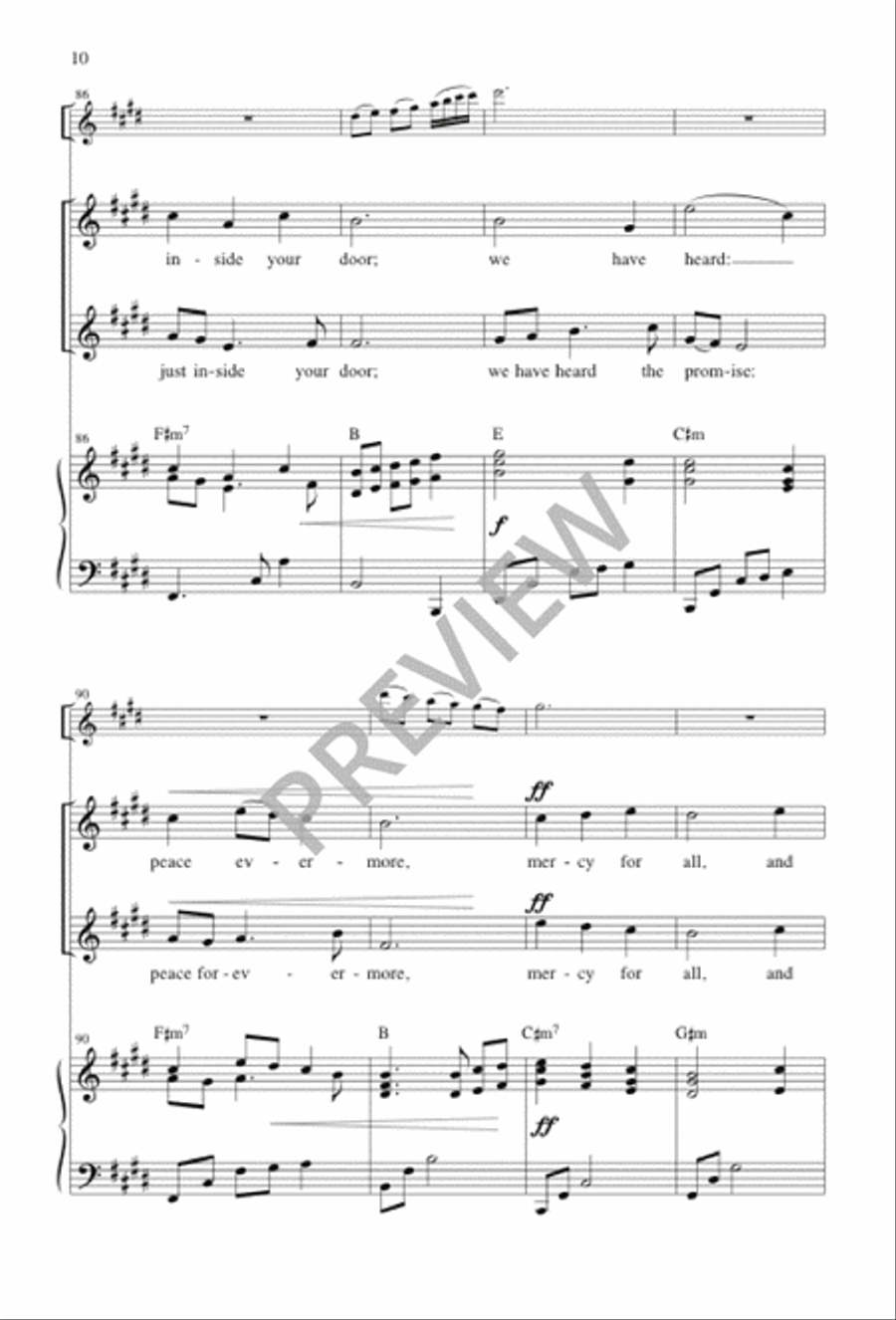 Newborn Child Now Sleeping 3-Part scores gallery preview page 11