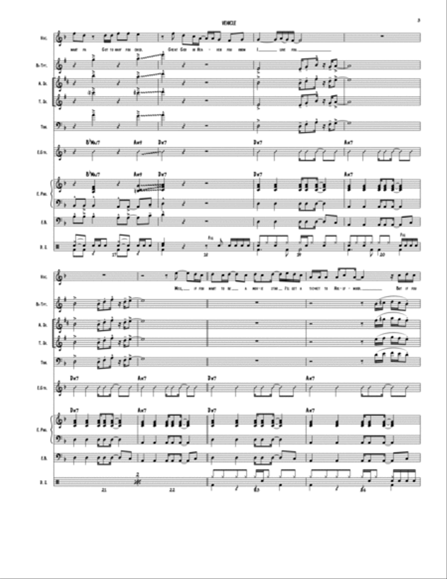 Vehicle Jazz Ensemble scores gallery preview page 3