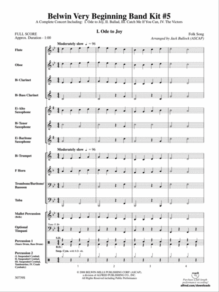 Belwin Very Beginning Band Kit #5 Concert Band scores gallery preview page 2
