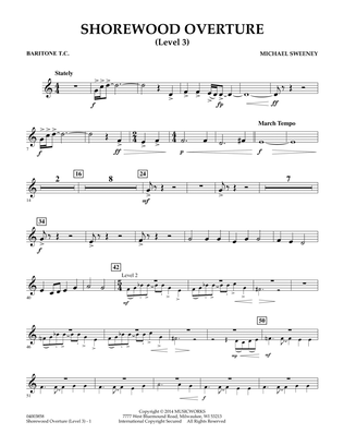 Shorewood Overture (for Multi-level Combined Bands) - Baritone T.C. (Level 3)