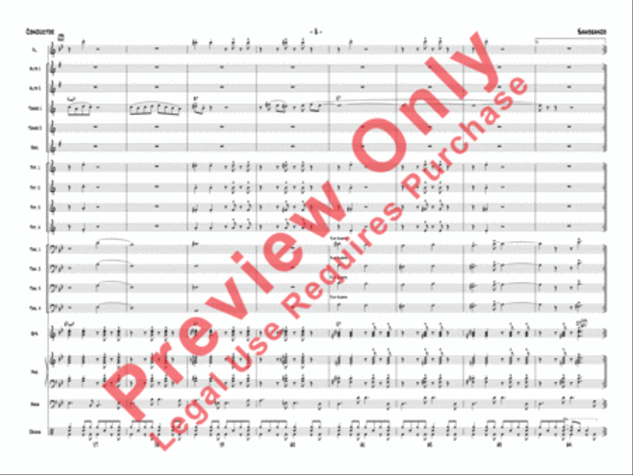 Sambeando Jazz Ensemble scores gallery preview page 11