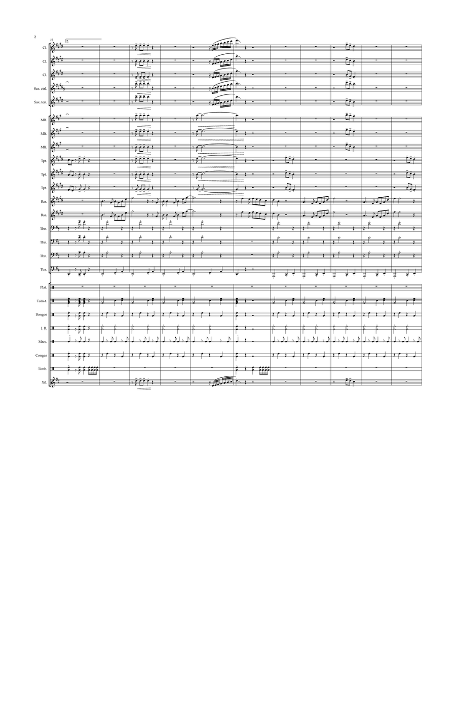 Con zapatos de tacon Con zapatos de tacon Concert Band scores gallery preview page 2