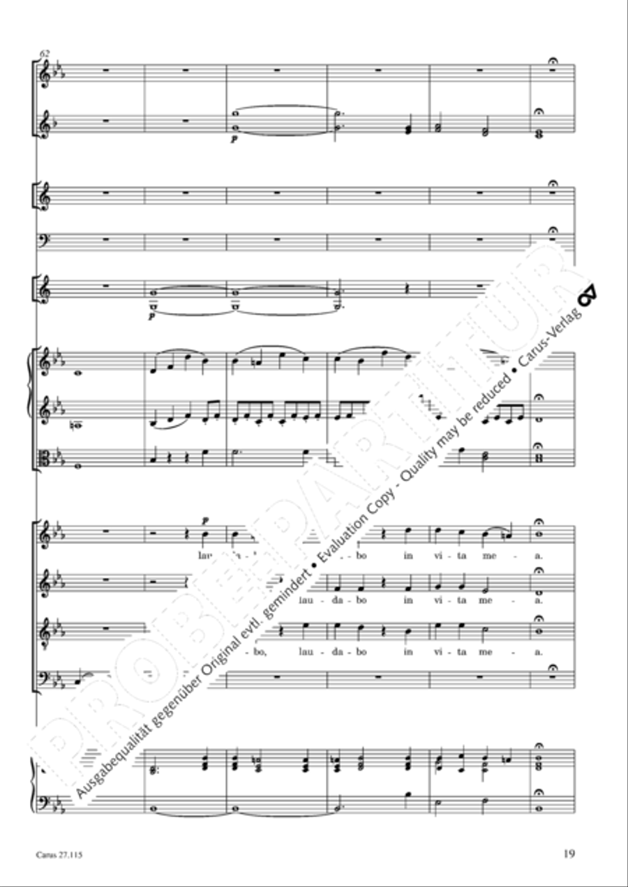Exaudi, Domine 4-Part scores gallery preview page 20