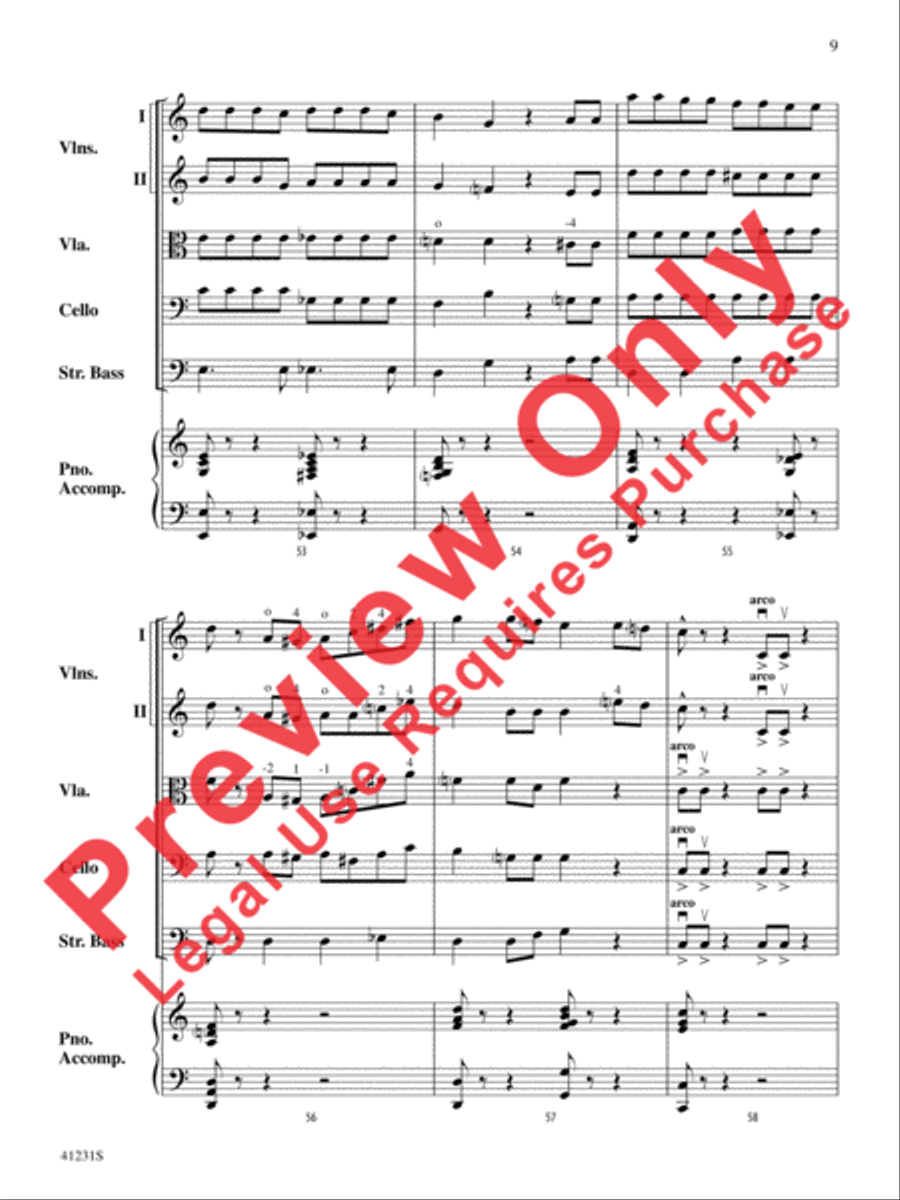 Let It Snow! Let It Snow! Let It Snow! String Orchestra scores gallery preview page 10
