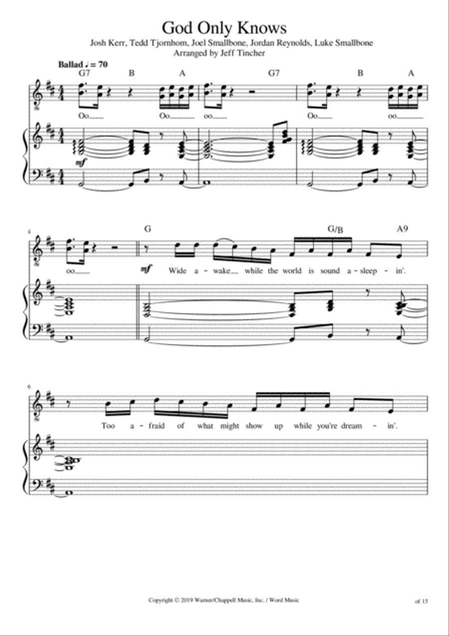 God Only Knows Voice scores gallery preview page 2