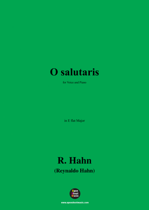 R. Hahn-O salutaris,in E flat Major